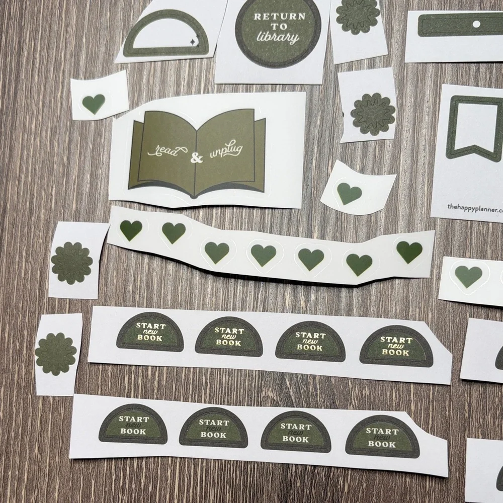 ❤️$2 Green Book Themed Not So Mystery Happy Planner Sticker Set